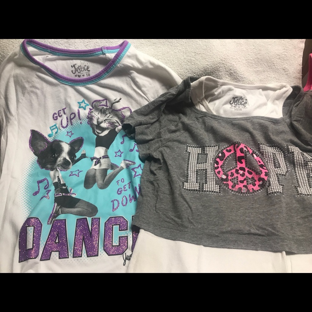Justice girls Shirts